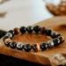 Buy Triple Protection Tiger's Eye Black Obsidian Hematite Bracelet | Men & Women | International Shipping - Buy Online on GoSupps.com
