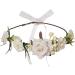 Colorful Velvet Rose Wreath - Perfect Headwear for Brides Bridesmaids & Holidays | HH72-1 Red - Buy Online on GoSupps.com