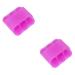 Beavorty 2st hair scales scalps scalp care massage brush made of silicone facial brushes for cleaning and peeling household cleaning hair care hair scalp violet shampoo brush clean