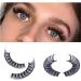 Riya Russian Strip False Eyelashes - 10 Pairs Natural Fluffy Wispy D Curly Reusable Faux Mink Lashes (002) - Buy Online on GoSupps.com