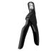 Nail Art Tips Clipper Trimmer Scissors Round Edge Finger Cutter Flase Nail Manicure Tool Nail Clippers Professional Trimmer (Color : Svart)