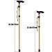 Folding Cane Adjustable Lightweight Aluminum Offset Cane-Foldable Cane Very Suitable for Daily Life to Assist Restricted Exercise Golden - Buy Online on GoSupps.com