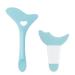 SUMETHING Reusable Eye Stencils Makeup Aid Tool, 3 in 1 Eyelash, Eyeshadow, Eyeliner Applicator Guide Tool for Makeup, Mascara Brush Eyelash Comb Grooming Tool, Easy to Use, Suitable for Beginners Blue