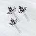 Kercisbeauty Wedding Black Crystal Hair Pins - Bridal Bridesmaid Headpiece Set - Buy Online on GoSupps.com