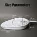 Urinal Bedpan with Lid Bedpan for Women Men Elderly Stable Bedpan for Bariatric Adults with No Spill or Splash Design Home Bed Pan Firm Thick - Buy Online on GoSupps.com
