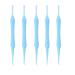 Spiral Ear Pick Earwax Removal Tool 5Pcs Earpick Double- end Digging Ear Spoon Earwax Curette Remover Cleaner Spiral Earpick Cleaning Tool Ear Care Beauty Tool (Blue)