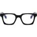 Buy Square Blue Light Glasses for Men & Women - Fashionable Rectangle Computer Eyewear for Anti Eyestrain & Headache Relief - 01 Black 48mm - Buy Online on GoSupps.com