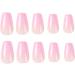 24pcs Short Coffin False Nails Pink Stick on Nails Gradient Press on Nails Removable Glue-on Nails Full Cover Acrylic Fake Nails Women Girls Nail Art Accessories 0223Y16 - Buy Online on GoSupps.com