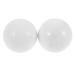 ABOOFAN 1 set of gymnastics ball Hand massage balls health balls massage balls for the hands meditation manual balls hand massage ball roller balls Massage fitness jade white handheld baoding 5x5cm white