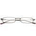 Flexible Metal Reading Glasses with Case - Unisex 1.5 Diopter Feather-Hinge Readers in Brown - Buy Online on GoSupps.com
