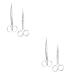 minkissy 4 pieces stainless steel scissors clippers straight tip