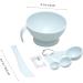 minkissy 1 Set Spatula Bowl Facial Stick Facial Spoon Measuring Spoons DIY Cosmetic Tool Kit DIY Facemask Kit Cosmetology Kit Facial Bowl Mix Brush 12X12cm Blue - Buy Online on GoSupps.com