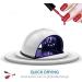 Professional UV/LED Nail Lamp 2in1 Nail Dryer Machine 48W Nail Light with 3 Timer Setting Salon Quality Gel Lamp for Curing Toe Nails and Finger Nails - Buy Online on GoSupps.com