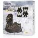 High-Performance Ice Klampen Crampons 10 Teeth Spikes for Enhanced Grip on Shoes | Anti-Slip Spikes for Winter Hiking & Walking - Buy Online on GoSupps.com