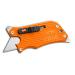 Outdoor Edge SlideWinder - Utility Knife Multitool with Standard Replaceable Razor Blade, Screwdrivers, Prybar, Bottle Opener and Pocket Clip with Locking Auto-Retracting Blade Orange