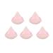 1-12Pcs Triangle Velvet Powder Puff Flours Mini Face Makeup Sponge Cosmetics Soft Cotton Face Powder Puff Lightweight Washable (Color : 5Pcs-Pink)