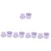 Angoily 5 Sets Makeup Brush Cleaning Bowl Cleansing Brush Makeup Tool Cleaner Brush Cleaner Kit Makeup Brush Cleaner Cosmetology Kit Make up Brush Cleaner Brush Cleaning Pad Pp Washer Tpr