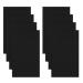 8Pcs Nylon Repair Patches, Self-Adhesive and Waterproof, Lightweight Repair Patches for Clothing Down Jacket Tent Clothes Bag (20 x10 cm) Black 20*10CM