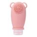 Sweetness Portable Silicone Travel Shampoo Lotion Bottle with Facial Cleansing Brush