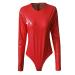 Genetic women laser metallic long arm ballet dance jersey leotard shiny ballet tightening balletbody dance body lacquer leather bodysuit bodies blouse body women elegant white tight jumpsuit ladies red-a