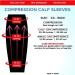 Extra Wide Compression Calf Sleeves - Soothing Gradient Support & Comfy Cuffs in White | International Shipping - Buy Online on GoSupps.com