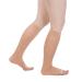 Actifi Women's Sheer 8-15 mmHg Nude Open Toe Knee High Compression Stockings - Beige - Large