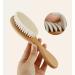 PandaEar Baby Hair Brush and Comb Set | Natural Wooden Hairbrush with Soft Goat Bristles for Newborn, Infant, Toddler, Kids - Buy Online on GoSupps.com