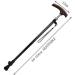 Canes Durable Elderly Crutch Carbon 220G Ultralight Chicken Wing Wood Adjustable Telescopic Rod Solid Wood Nonslip Old Walking Stick/Withstand Weight 70KG - Buy Online on GoSupps.com