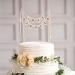 SCHOLMART Just Married Cake Topper Rustic Wedding Cake Topper Cheese Cake Topper Wedding Just Married Bunting Cake Topper Handmade Pennant Flags with Wood Pole Cake Topper preassembled - Buy Online on GoSupps.com