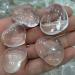 Natural Crystal Rough 5 Pieces Natural Clear White Heart Quartz Crystal Reiki Stones