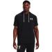 Under Armour Men's Rival Terry Short-Sleeve Hoodie (001) Black / / Onyx White X-Large