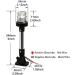 9 Foldable White LED Boat Stern and Anchor Light | 3 NM Visibility | Marine Navigation Light for Pontoon, Fishing Boats | 12-24V - Buy Online on GoSupps.com