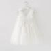 PythJooh Baby Girl Tulle Dress | Sleeveless Butterfly Wings Tutu Princess Dress | 18-24 Months | White - Buy Online on GoSupps.com