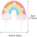 Rainbow Cake Topper Soft Pottery Rainbow Cake Decorations Colorful Rainbow Cupecake Topper personalized Cake Topper Happy Birthday Cake Toppers Birthday Party Decorations Supplies(Multicolor) - Buy Online on GoSupps.com