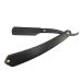 Minkissy razor razor metal metal vintage wooden handle hair shape hairdresser rapid ceiling rabbit razor folding shaver without blade for male men home (black)