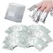 HUAXIYAN Nail Polish Remover Gel Polish Remover Soak Off Foils Gel Nail Polish Remover Wrap Foils with Lager Cotton Pad Nail Gel Remover Tool (500pc)