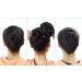 Stylish Brown Black Clip-On Wig with Diamond Ball Hairpin | Women's Hair Accessory - Buy Online on GoSupps.com