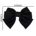 Large Black Bow Hair Barrette for Women and Girls - Satin Silk Ribbon Hair Clip for Ponytail - French Barrette Hairpin for Teens and Ladies - Buy Online on GoSupps.com