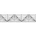 Full Line Stencil - Log Cabin Feather/Square Block Motif - Edge to Edge Stencil  Continuous Line Template for Free Motion Quilting  Domestic Machine  Hand or Long-Arm Quilting (30736) - Buy Online on GoSupps.com
