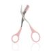 Eyebrow Trimmer Scissors Women with Comb Eyelash Hair Cut Stainless Steel Cut Eyebrows Shaping Tool Precision Eyebrow Scissors Small Detachable Eyebrow Grooming Beauty Tool for Men Women