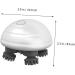 Healeved Head Massager & Cat Massage Brush - 2 Sets of Electrical Scalp Massage Tools for Pet Care | ABS White - Buy Online on GoSupps.com