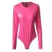 Genetic women metallic body without arm top shirt high cut stringbody wetlook one-piece costume leather look leotard jerse jump jumpsuit ladies long jumpsuit ladies elegant for wedding red pink-a