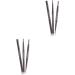 Balacoo 2pcs 2 1 Eyebrow Pencil Black Eyebrow Brush Eyebrow Pencil Brush Written Five Colors To Rotate 1 count (Pack of 1) As Shownx2pcs - Buy Online on GoSupps.com