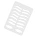 Healvian Eyebrow Stencil Plate Eyebrow Drawing Mold Makeup Practice Accessory Makeup Tool Transparent Acrylic
