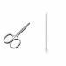 YSUUZRL 2 Pcs (Nasal hair scissors+Sanding hook pin) Whitehead Removal Acne Blackhead Removal Needles Tweezers Beauty Salon Pimples Needles Deep Cleaner Clip Tool