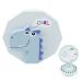 Baby Tooth Fairy Box, Wooden Tooth Keepsake Box with Tweezers and Lanugo Bottle for Kids,Lovely Storage Gift Box & Tooth Holder (Blue Dinosaur)