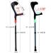 Crutch with Adjustable Underarm Fracture and Non-Slip Double Crutch for Adults with Elbow Crutches and Arm Cane for The Disabled (Color : Green) Smooth Sailing - Buy Online on GoSupps.com