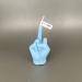 Scented candle finger shape middle finger candle creative and funny despise fuck gesture scented candle (blue)