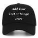 Custom Baseball Cap with Your Text,Personalized Adjustable Trucker Caps Casual Sun Peak Hat for Gifts Black One Size