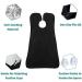 Black Beard Bib Apron Beard Hair Catcher Waterproof Non-Stick Grooming Cloth Shaving & Trimming & Beard Hair Catcher with 3 Suction Cups Best Gifts for Men DarkBlack - Buy Online on GoSupps.com